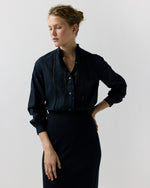 Load image into Gallery viewer, Letitia Blouse in Black Poplin
