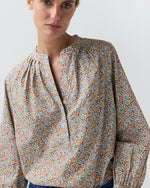 Load image into Gallery viewer, Sienna Top in Terracotta/Multi Ava Liberty Fabric