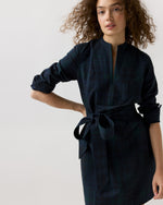 Load image into Gallery viewer, Mackey Dress in Blackwatch Patchwork Double-Weave