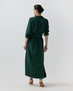 Load image into Gallery viewer, Piper Maxi Dress in Hunter Silk Crepe De Chine