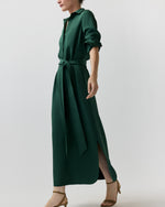 Load image into Gallery viewer, Piper Maxi Dress in Hunter Silk Crepe De Chine