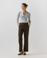 Load image into Gallery viewer, Billie Pant in Bark Crinkle Cotton/Wool