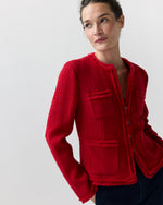 Load image into Gallery viewer, Essie Jacket in Red Boucle Tweed