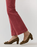 Load image into Gallery viewer, Buckle Heel in Leopard Calf Hair