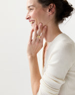 Load image into Gallery viewer, Armadillo Shell Ring in Vermeil