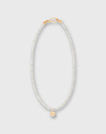 Load image into Gallery viewer, Shark Vertebrae Pendant Necklace in Vermeil/Grey