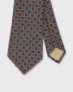 Load image into Gallery viewer, Silk Print Tie in Pacific/Purple/Berry Foulard