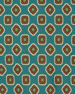 Load image into Gallery viewer, Silk Print Tie in Delph/Green/Merlot Foulard