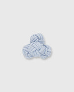 Load image into Gallery viewer, Small Silk Knot Cufflinks in Sky