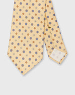 Load image into Gallery viewer, Silk Print Tie in Buttercream/Sky/Tan Flower