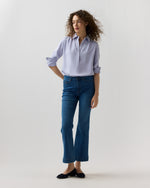 Load image into Gallery viewer, Natalia Blouse in Pale Lavender Silk Crepe De Chine