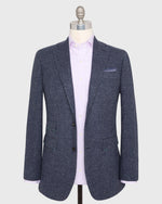 Load image into Gallery viewer, Virgil No. 3 Jacket in Navy/Blue Houndstooth Tweed