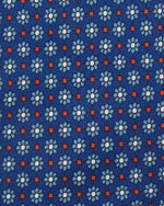 Load image into Gallery viewer, Silk Print Tie in Navy/Aegean Flower