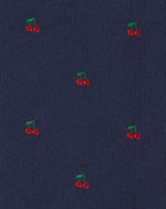 Load image into Gallery viewer, Silk Woven Tie in Navy/Red Cherry
