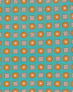Load image into Gallery viewer, Silk Print Tie in Lovat/Orange Foulard