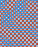 Load image into Gallery viewer, Silk Print Tie in Blue/Red Diamond Tile Print