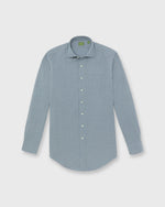 Load image into Gallery viewer, Otto Handmade Sport Shirt in Blue/Sage Gingham Brushed Twill