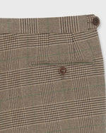 Load image into Gallery viewer, Side-Tab Sport Trouser in Flax/Brown/Green Glen Plaid