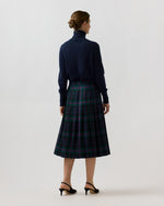 Load image into Gallery viewer, Kilt Skirt in Navy/Hunter/Magenta Baird Modern Tartan Wool