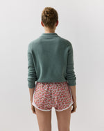 Load image into Gallery viewer, Track Short in Pink/Olive Charmain Liberty Fabric