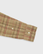 Load image into Gallery viewer, Otto Handmade Sport Shirt in Oat/Berry/Brown Plaid Corduroy