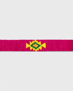 Load image into Gallery viewer, Hand-Loomed D-Ring Belt in Pink Tribal