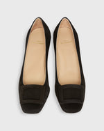 Load image into Gallery viewer, Buckle Heel in Black Suede