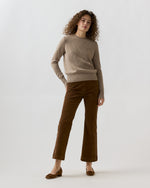 Load image into Gallery viewer, Anita Sweater in Heather Mink Cashmere