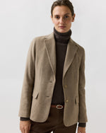 Load image into Gallery viewer, Palmer Jacket in Oat Cashmere Herringbone