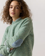 Load image into Gallery viewer, Robbie Sweater in Heather Meadow Rustic Wool
