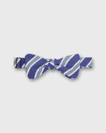 Load image into Gallery viewer, Cotton Bow Tie in Blue/Gray Clearwood Stripe