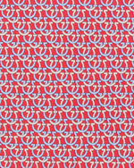 Load image into Gallery viewer, Silk Print Tie in Red Gancini Links