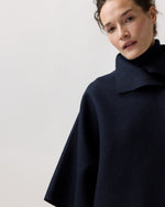 Load image into Gallery viewer, Kimono Coat in Navy Blue