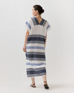 Load image into Gallery viewer, Gasira V-Neck Caftan in Marina Blue
