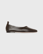 Load image into Gallery viewer, Belle Flat in Chocolate Leather