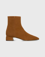 Load image into Gallery viewer, Zip Ankle Boot in Cognac Suede