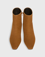 Load image into Gallery viewer, Zip Ankle Boot in Cognac Suede