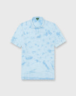 Load image into Gallery viewer, Court Polo in Sky/White Tie-Dye Pima Pique
