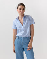 Load image into Gallery viewer, Scout Shirt in Blue/White Stripe Poplin