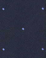 Load image into Gallery viewer, Silk Woven Tie in Navy/Blue Dot