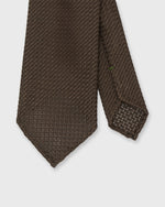 Load image into Gallery viewer, Hand-Rolled Silk Grosso Grenadine Tie in Brown