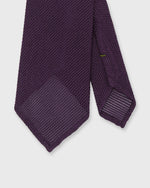 Load image into Gallery viewer, Hand-Rolled Silk Fino Grenadine Tie in Eggplant