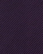 Load image into Gallery viewer, Hand-Rolled Silk Fino Grenadine Tie in Eggplant