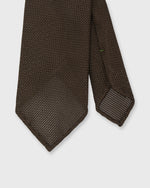 Load image into Gallery viewer, Hand-Rolled Silk Fino Grenadine Tie in Brown