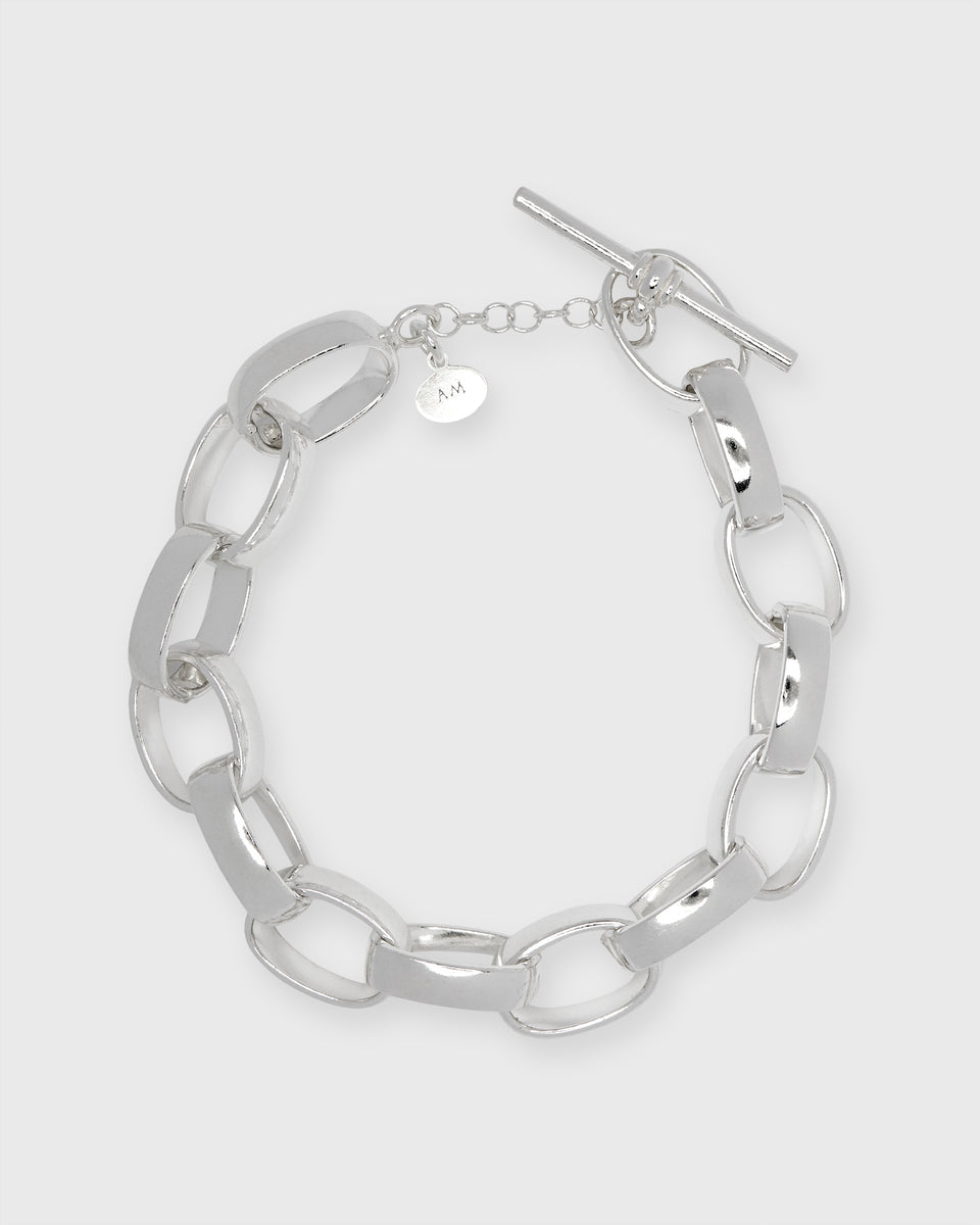 Oval Link Bracelet in Silver | Shop Ann Mashburn