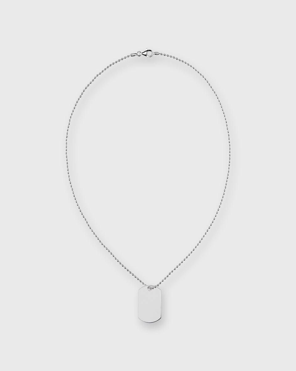 Dog Tag Necklace in Silver | Shop Ann Mashburn