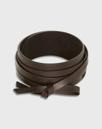 Load image into Gallery viewer, Wraparound Belt in Dark Brown Leather
