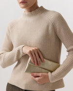 Load image into Gallery viewer, Paige Clutch in Platino Leather