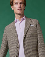 Load image into Gallery viewer, Ghost Blazer in Chocolate/Sand Check Hopsack