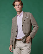Load image into Gallery viewer, Ghost Blazer in Chocolate/Sand Check Hopsack
